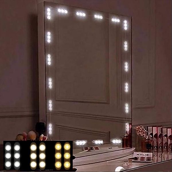 YINDN LED-Lichtspiegel 3 Farbtemperatur-Schminktisch Leuchte,10 Helligkeit günstig online kaufen