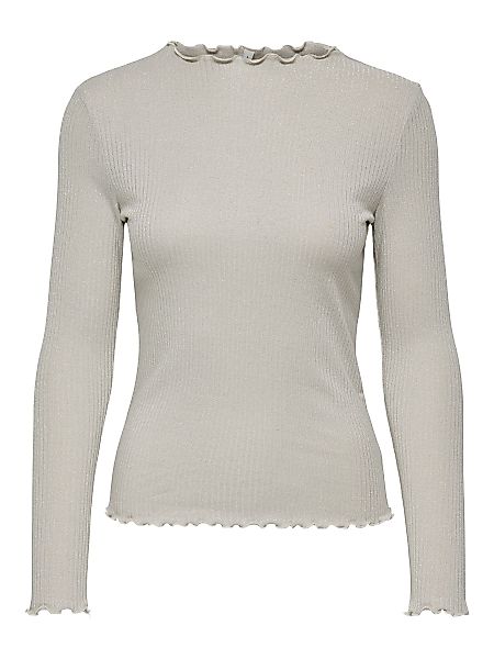 ONLY Blusenshirt Elegantes langärmeliges Ripp-Design mit günstig online kaufen