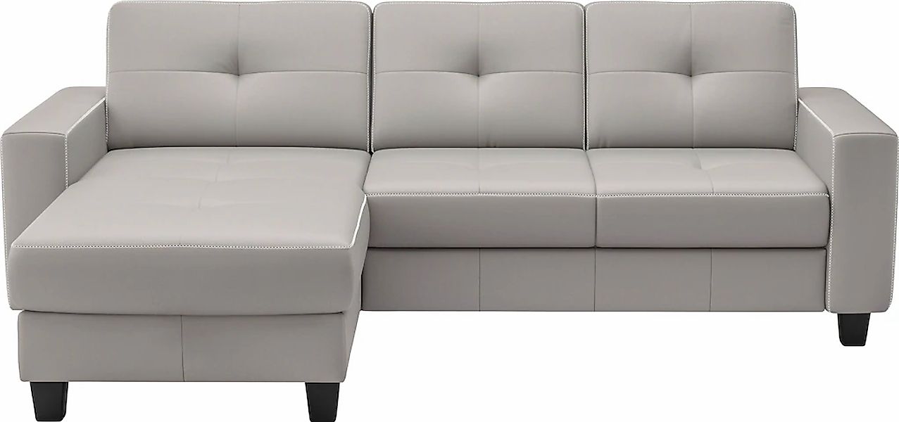 Places of Style Ecksofa "Varese", wahlweise mit Bettfunktion und Bettkasten günstig online kaufen