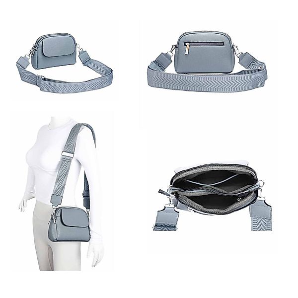 ITALYSHOP24 Schultertasche Damen Tasche Bodybag Umhängetasche günstig online kaufen