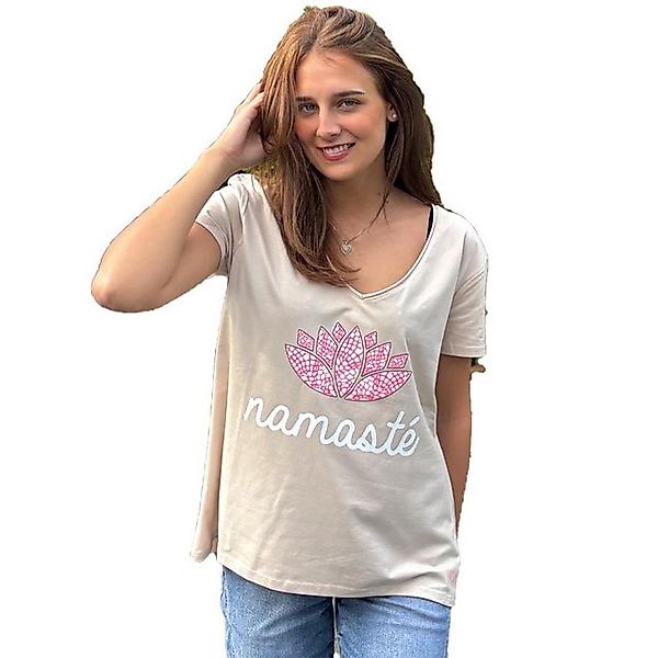 Miss Goodlife T-Shirt Miss Goodlife T-Shirt MG12877 Namaste,sand günstig online kaufen