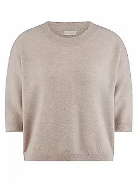 Rundhals-Pullover include beige günstig online kaufen
