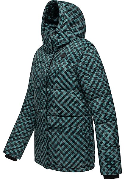 Ragwear Steppjacke "Wikesh Print" mit Kapuze Wasserdichte Damen Winterjacke günstig online kaufen