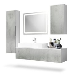 Vladon Badmöbel-Set Beach, (Badezimmer-Set mit 2 günstig online kaufen