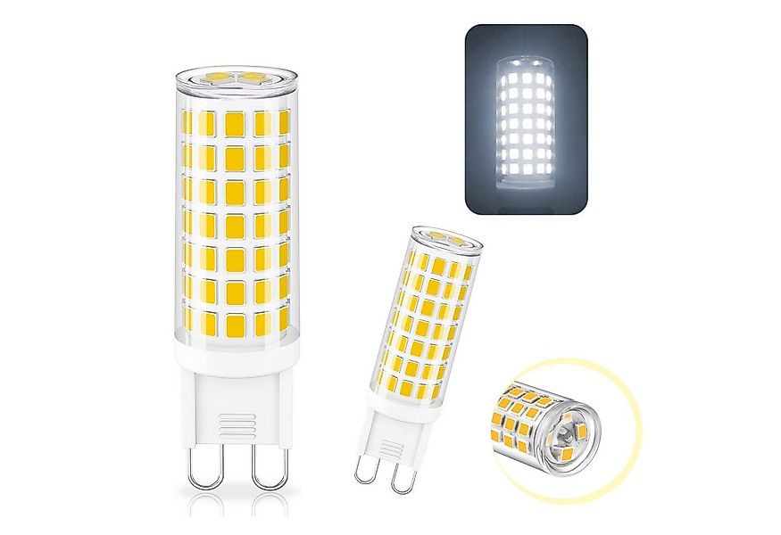 MUPOO LED-Leuchtmittel G9-LED-Glühbirne, Stiftsockel, 6W, 600LM, 2 St. günstig online kaufen