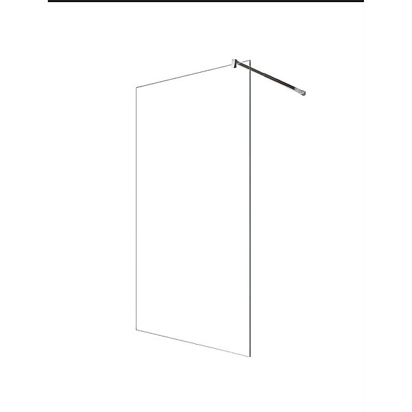 Glaszentrum Hagen 58x200cm Walk in Duschabtrennung Dusche günstig online kaufen