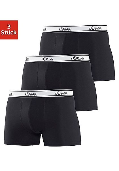 s.Oliver Boxer Boxershorts für Herren (Packung, 3-St) mit weißem Webbund günstig online kaufen