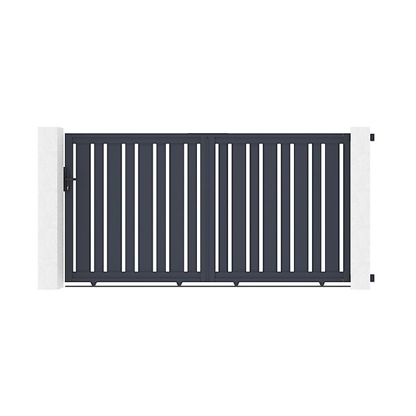 Casanoov Schiebetor Aus Aluminium 3M Veymont H 160Cm Grau günstig online kaufen