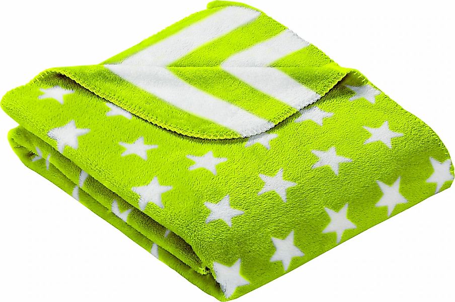 Gold-Line Wohndecke "Stars & Stripes" in Stern- und Streifenoptik, Kuscheld günstig online kaufen