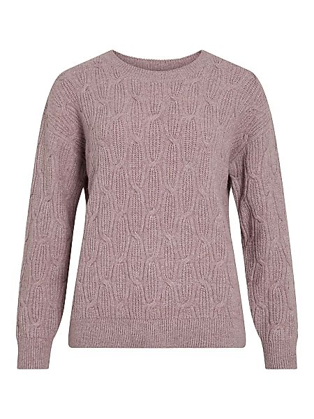 Vila Strickpullover Gemusterter Pullover mit elegantem günstig online kaufen