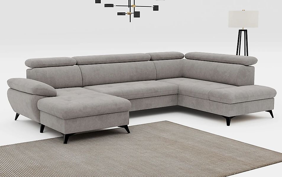 COTTA Wohnlandschaft "Hudson U-Form", mit Kopfteilverstellung, wahlweise mi günstig online kaufen
