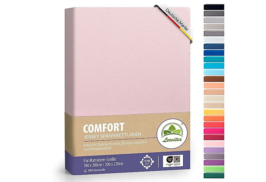 leevitex® Spannbettlaken Spannbettlaken Boxspringbett & Wasserbett Spannbet günstig online kaufen