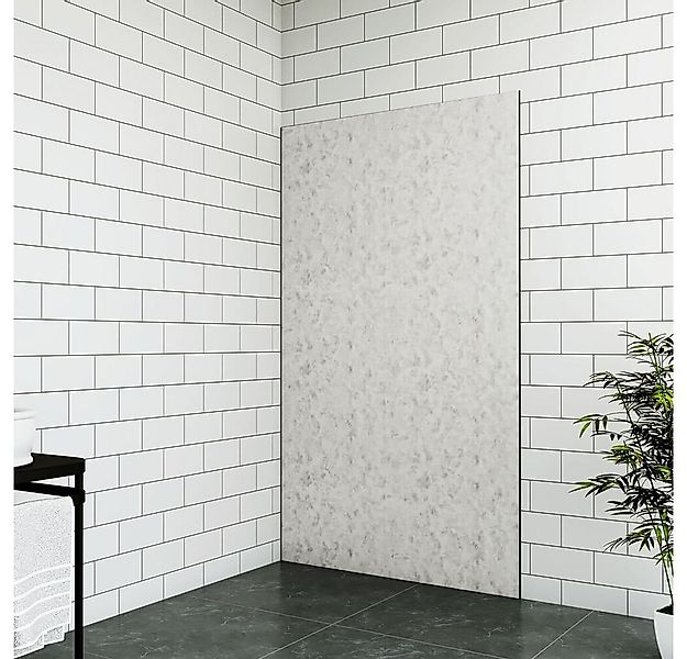 duschspa Duschrückwand 80/90/100/120x210x0.3cm zementgrau PE-Aluminiumpanee günstig online kaufen