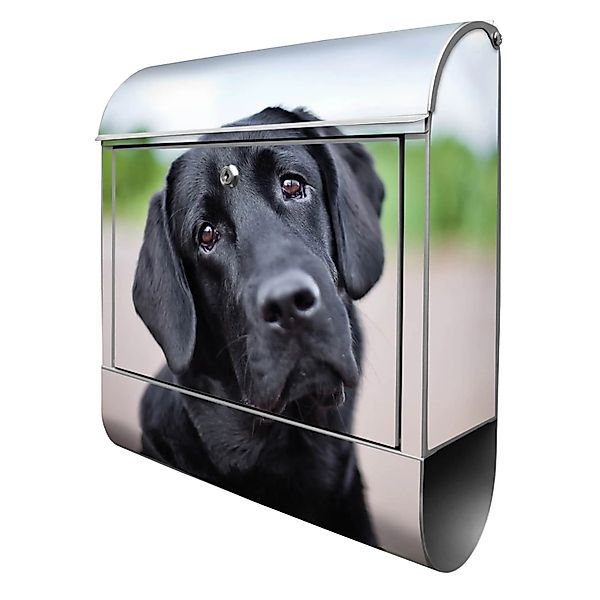 Banjado Design Briefkasten Silber Pulverbeschichtet 39x47x14cm 2 Schlüssel günstig online kaufen