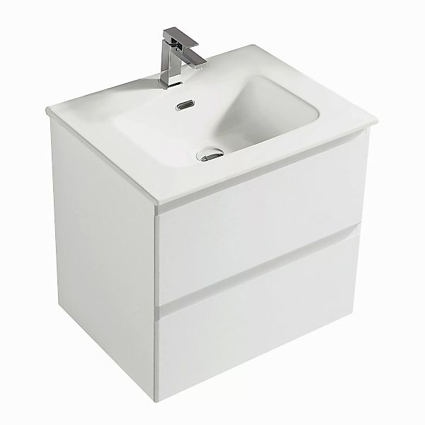 Alpenberger Badmöbel-Set - Badschrank Badezimmerschrank, (Waschbecken günstig online kaufen