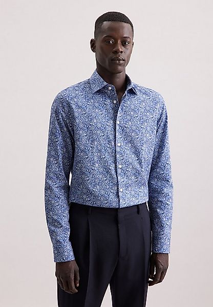 seidensticker Businesshemd Schwarze Rose Slim 1/1 Kentkragen Paisley günstig online kaufen