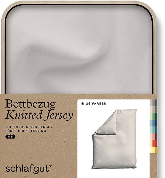 Schlafgut Bettbezug Knitted Jersey uni, aus günstig online kaufen