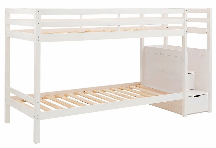 Lüttenhütt Etagenbett "Alpi, Belastbarkeit 250 KG", Kiefernholz, Etagenbett günstig online kaufen