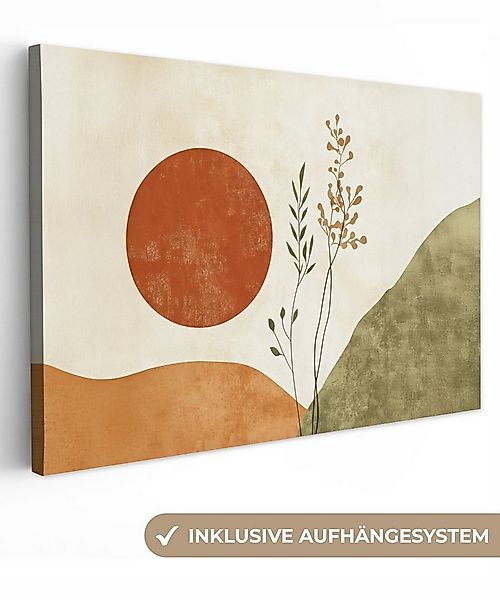 OneMillionCanvasses® Leinwandbild Sonne - Abstrakt - Äste - Orange, Fotodru günstig online kaufen