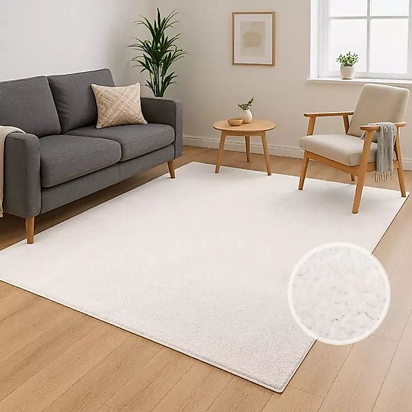 Carpet City Teppich "CALMA 200" rechteckig 14 mm Höhe Kurzflor, Waschbar, A günstig online kaufen