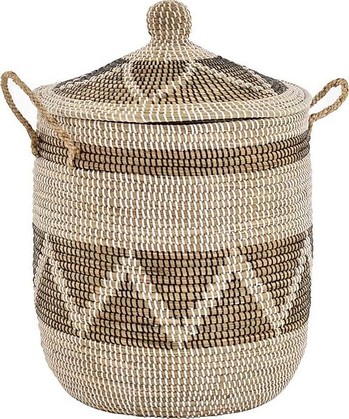 Krines Home Wäschekorb Wäschekorb Wäschesammler mit Deckel Dekokorb Aufbewa günstig online kaufen