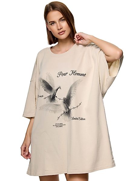 Worldclassca T-Shirt Worldclassca Oversized Print Weiße günstig online kaufen