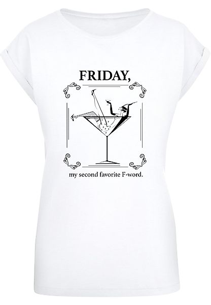 MisterTee T-Shirt "MisterTee Damen Ladies F-Word Extended Shoulder Tee" 1 S günstig online kaufen
