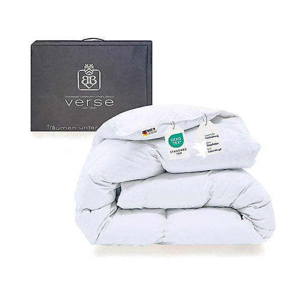 Gänsedaunen extra warme Ammerland Daunendecke Bettdecke 135x200 1080g günstig online kaufen