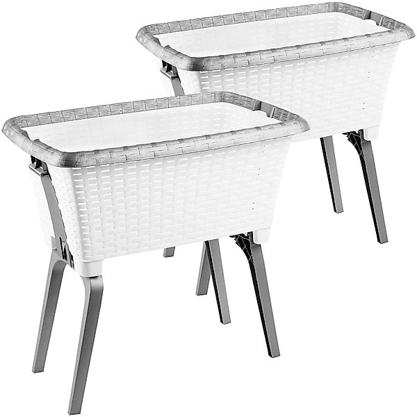Centi Wäschewanne Erhöhter Wäschekorb in Rattan-Optik, günstig online kaufen
