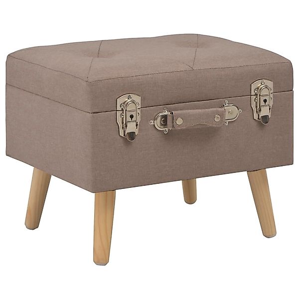 vidaXL Hocker mit Stauraum 3 Stk. Braun Stoff günstig online kaufen