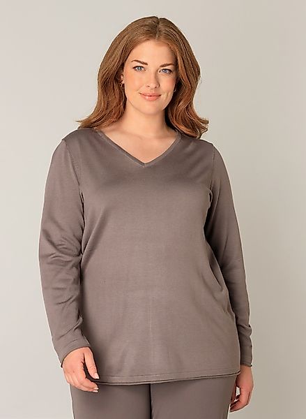 Base Level Curvy V-Ausschnitt-Pullover, mit V-Ausschnitt günstig online kaufen
