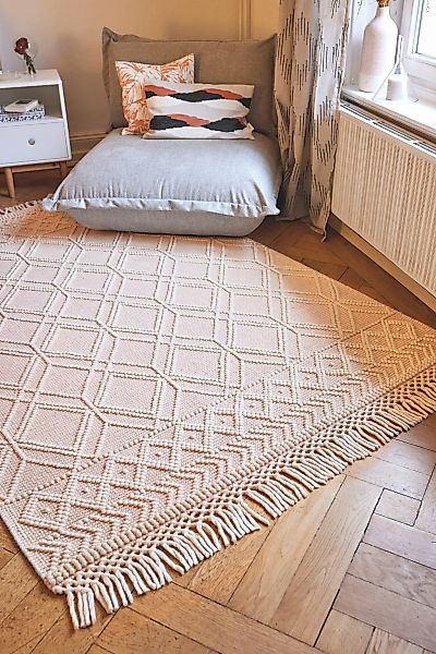 TOM TAILOR HOME Teppich »Colored Macrame«, rechteckig, 10 mm Höhe, Handweb günstig online kaufen