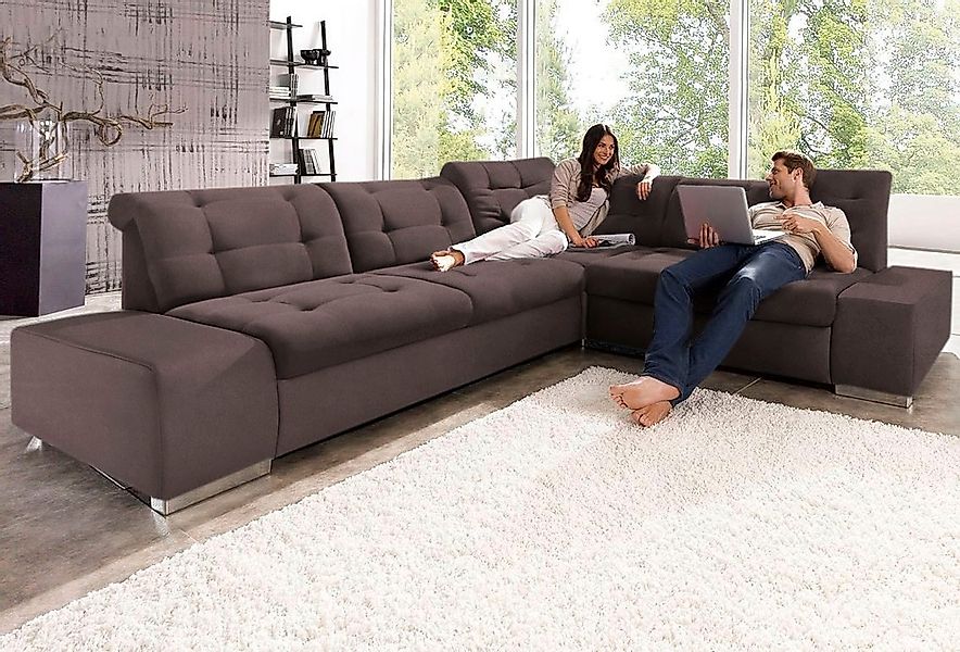 sit&more Ecksofa "Pale L-Form" inklusive Kopfteilverstellung, wahlweise mit günstig online kaufen