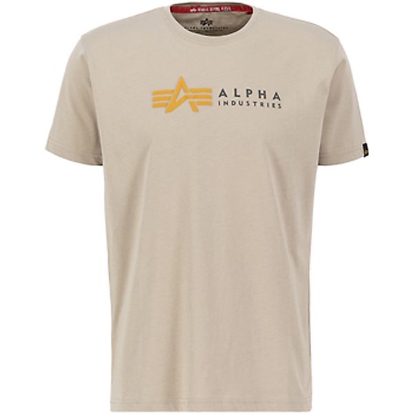Alpha Industries  T-Shirt Alpha Label T Puff Print - vintage sand günstig online kaufen