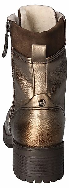 Mustang Shoes Schnürboots, Schnürstiefelette, Blockabsatz, in günstig online kaufen