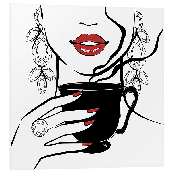 Posterlounge Poster Martina illustration, Kaffee-Zeit, Küche günstig online kaufen