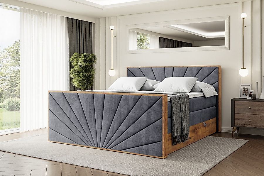 ALTDECOR Boxspringbett LOLLI6-Z KING (Multipocket-Matratze H4, günstig online kaufen
