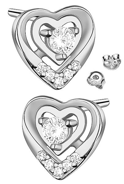 Limana Paar Ohrstecker Ohrringe 925 Silber Herz Schmuck für Frauen Damen Fr günstig online kaufen