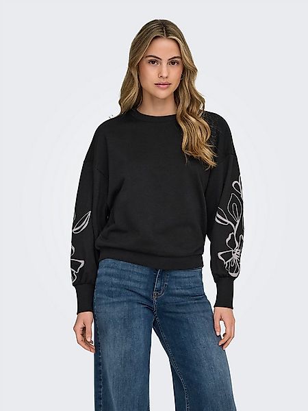 ONLY Sweatshirt ONLBROOKE L/S O-NECK FLOWER SWT Baumwollmischung, regular f günstig online kaufen