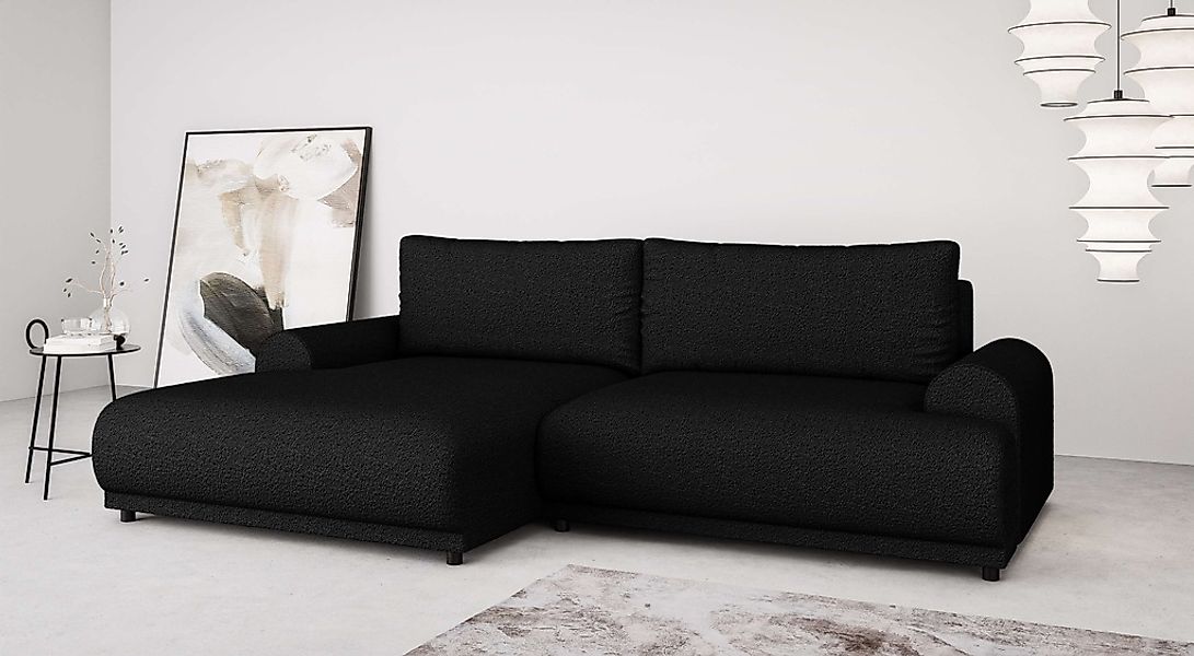 INOSIGN Ecksofa "Marsby, mit Bettfunktion und Bettkasten, Maße: B/H/T 242/6 günstig online kaufen
