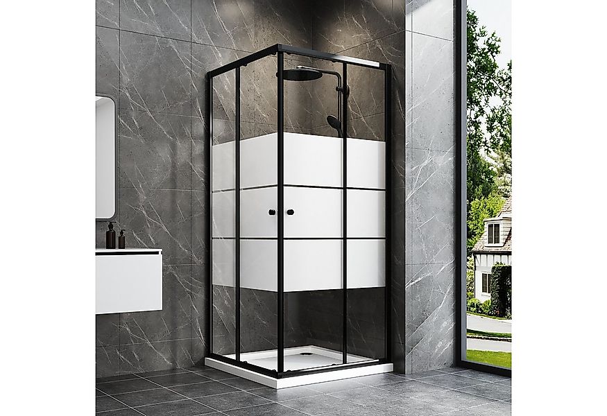 Hopibath Eckdusche Duschkabine 100x100 100x80 80x80 90x90 90x75 75x75 Höhe: günstig online kaufen