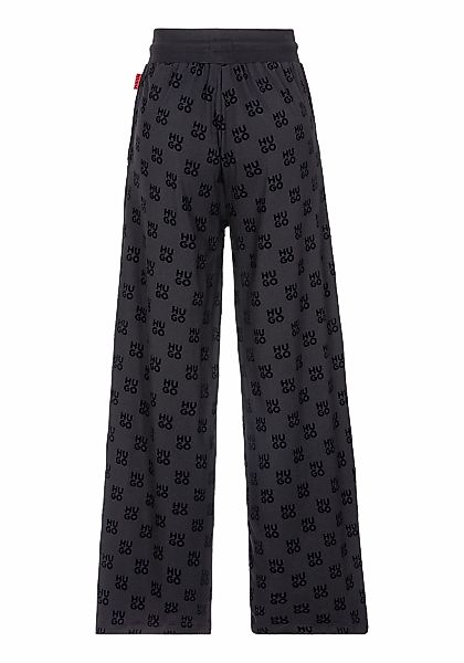 HUGO Sweathose mit Allover Flock-Print günstig online kaufen