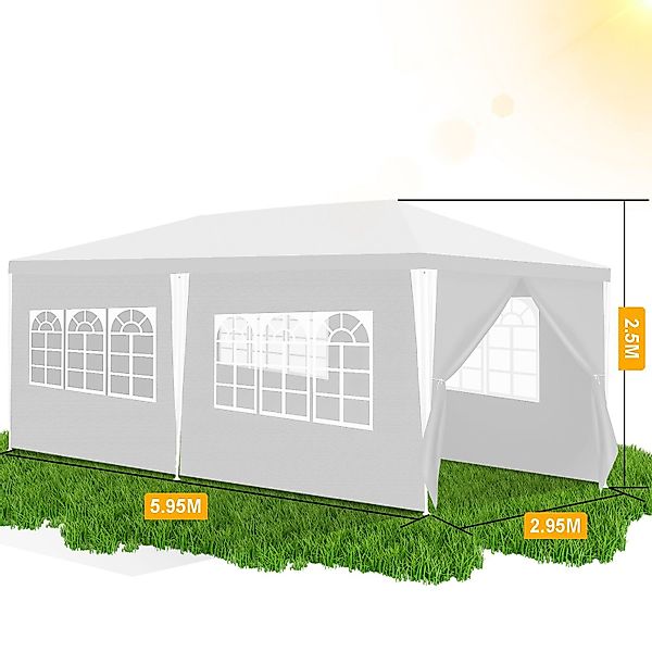 Clanmacy Pavillon Pavillon Partyzelt Festzelt Wasserdicht günstig online kaufen