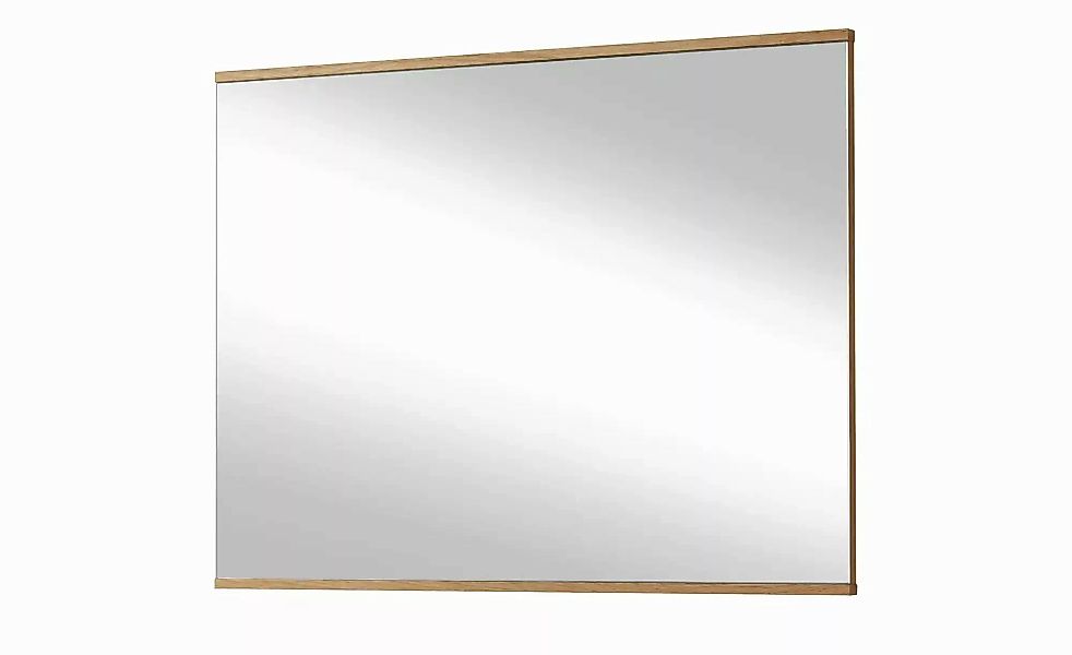 Spiegel 82 x 61 cm Longo ¦ holzfarben ¦ Glas,Aluminium,Holz ¦ Maße (cm): B: günstig online kaufen