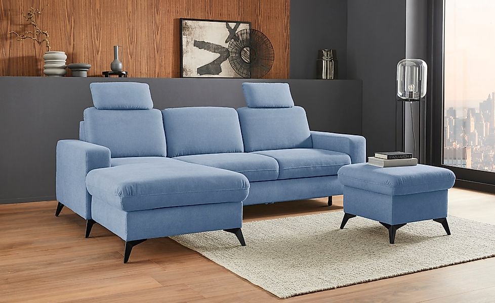 PLACES OF STYLE Ecksofa "Lolland L-Form" Wahlweise mit Bettfunktion und Bet günstig online kaufen