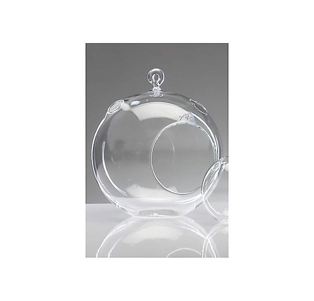 Sandra Rich Dekovase Transparent, Durchmesser 17 cm, Öffnung in der Mitte günstig online kaufen