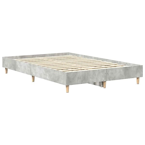 vidaXL Bettgestell Betongrau 120 x 190 cm Holzwerkstoff 861078 günstig online kaufen