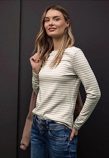 STREET ONE Langarmshirt Gestreiftes T-Shirt (1-tlg) günstig online kaufen