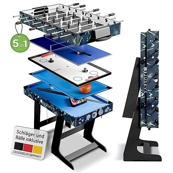 Juskys Spieltisch Ballzauber, klappbar mit Tischtennis, Kicker, Billard, Ho günstig online kaufen
