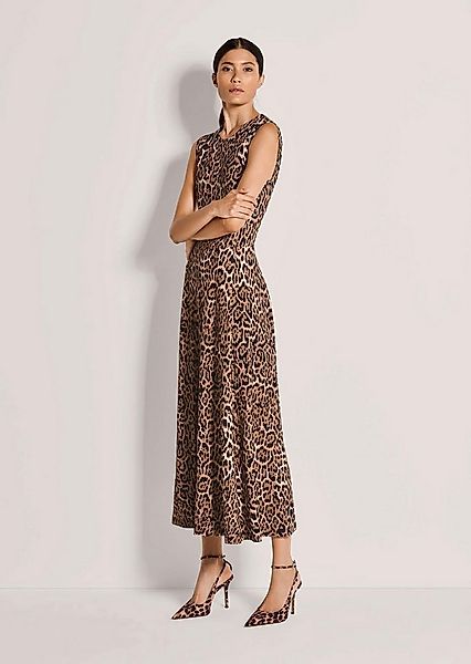 MADELEINE Maxikleid Sommerkleid mit Animalprint Jerseykleid mit Rundhals, o günstig online kaufen